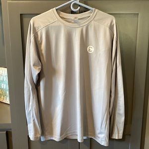 Mens longsleeve gray bearbottom t shirt size large